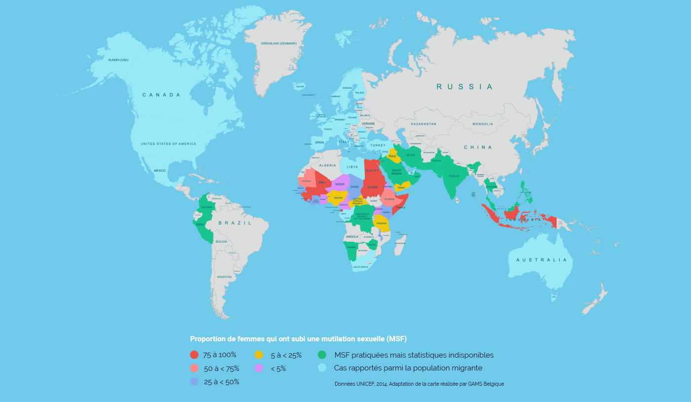 Proportion de femmes qui ont subi ume mutilation sexuel (MSF)